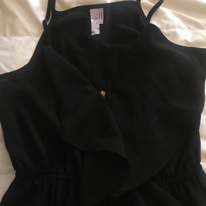 Little black dress, zip up front